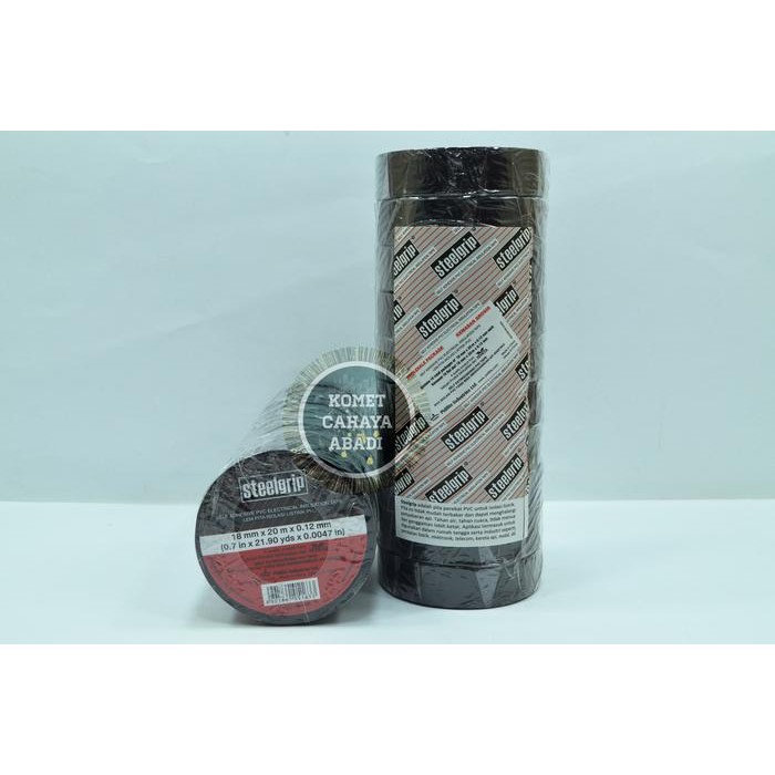 

Isolasi Listrik PVC Hitam / Slasiban / Isolasi Batang Steelegrip