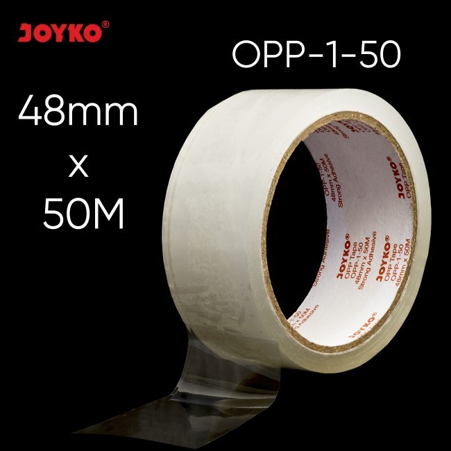 

JOYKO Lakban Bening OPP Tape 48mm x 50M Transparent Clear 54 Yard