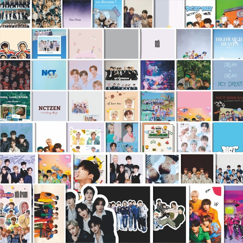 

Stiker Cutting Pack Stiker Poster NCT Dream Isi 100Pcs Series Aesthetic Lucu Keren Untuk Koper Bahan Vynil
