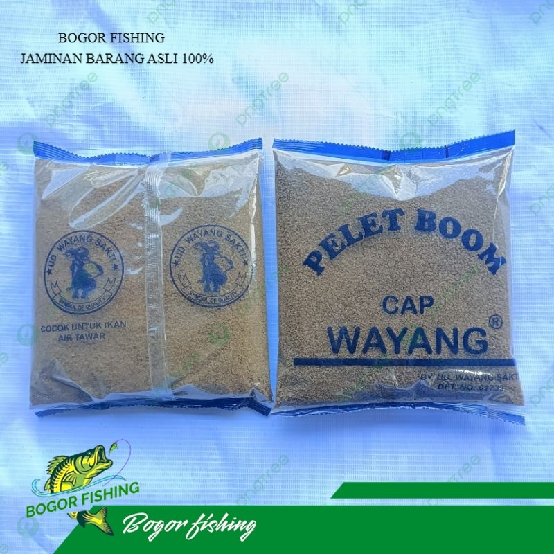 Pelet Boom Cap wayang besar - Boom wayang besar - umpan pancing- umpan pelet cap wayang