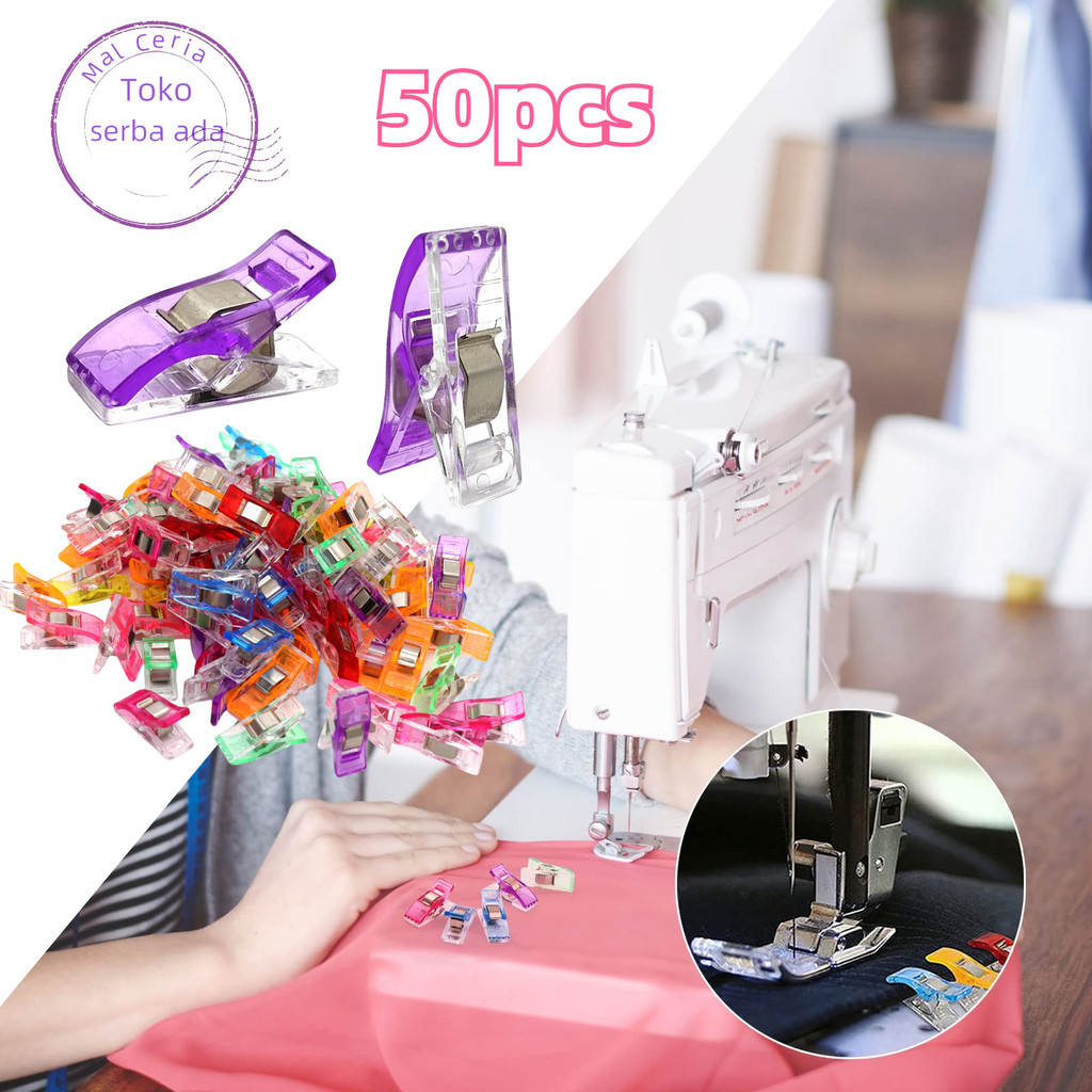 50pcs Penjepit Kain Jahit Penjepit Jahitan Wonder Clip Penjepit Kain Jahitan Untuk Menjahit Selimut