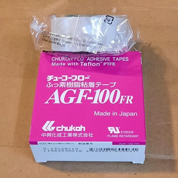 

Teflon tape chukoh AGF 100 FR-isolasi tahan panas 0.13 x 25 mm x 10 M