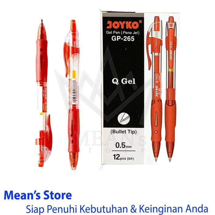 

Pen Joyko Q Gel GP-265 0.5mm / Pulpen Gel Joyko Cetek- Hitam, Biru - Biru