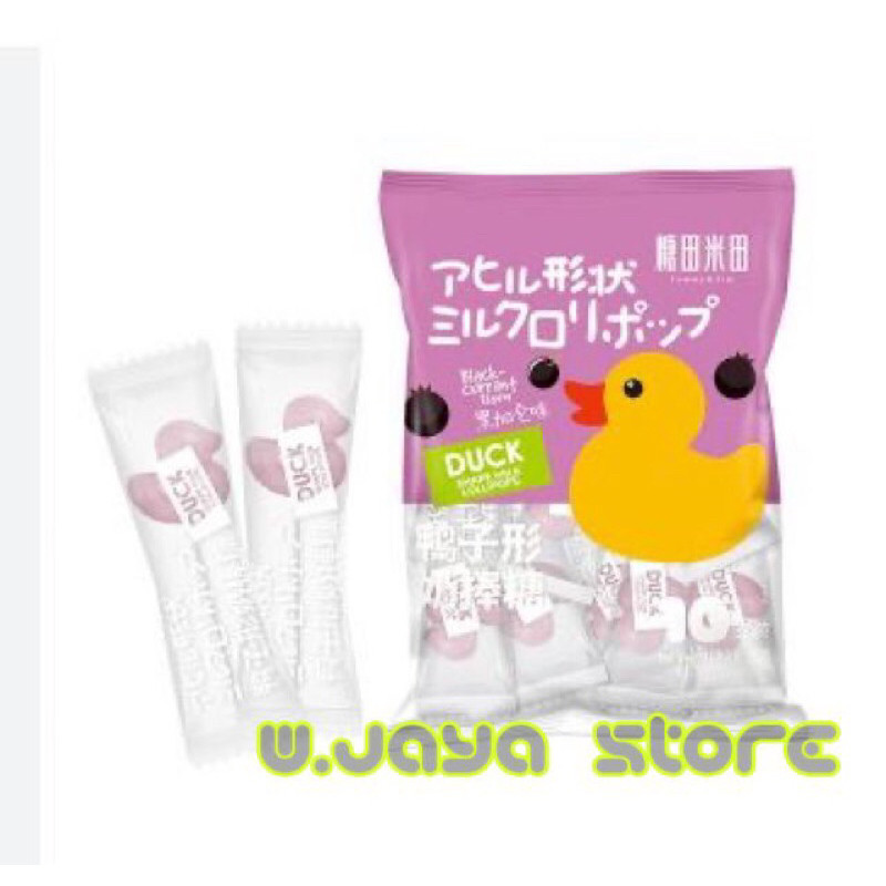 

Tommy & Tim Duck Shape Milk Lollipop Manggo / Blackcurrant Flavor 60g Permen Lunak Lolipop Bentuk Bebek Rasa Mangga / Blackcurrant