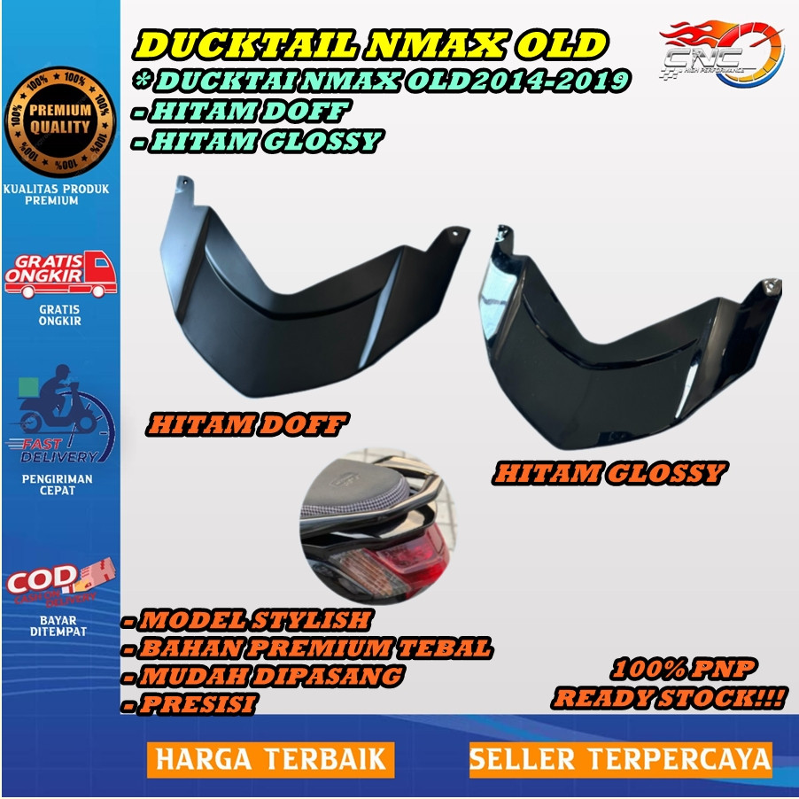 Ducktail NMAX OLD 2014-2019 Cover Topi Lampu NMAX Lama 2014-2019 Tutup Lampu Belakang NMAX Lama new