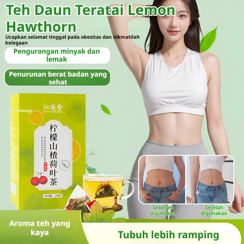 

⚡️【Gratis Ongkir】Teh Herbal Lemon Lotus / Teh Bunga Kesehatan Teh Buah / Teh Buah Detoks / Irisan Lemon + Daun Teratai / 100% Bahan Alami / 5g X 20 Bungkus