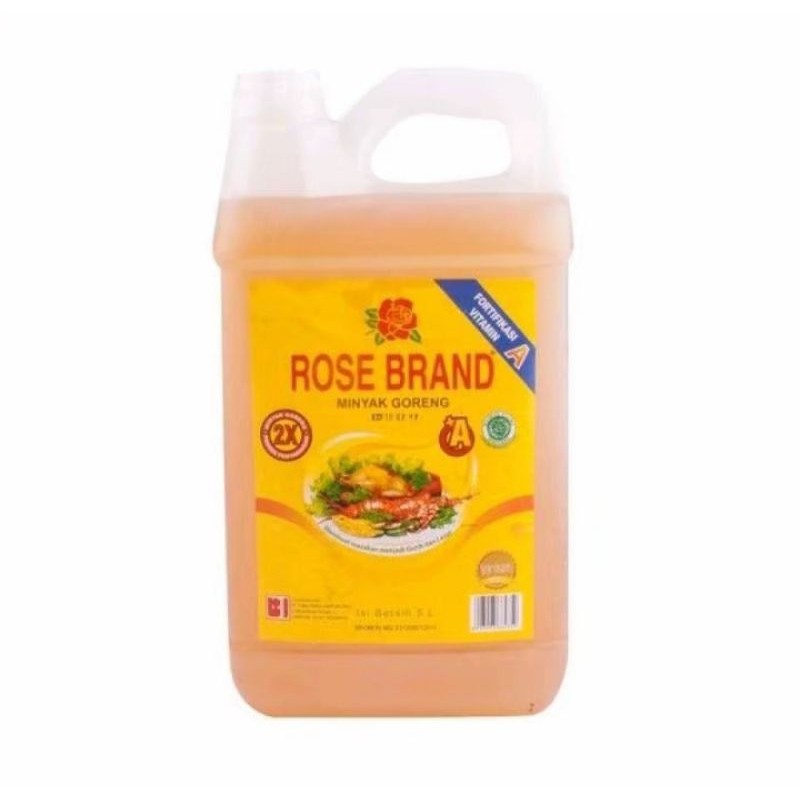 

Minyak goreng rose brand 5 liter kemasan dirijen EXP : 2027