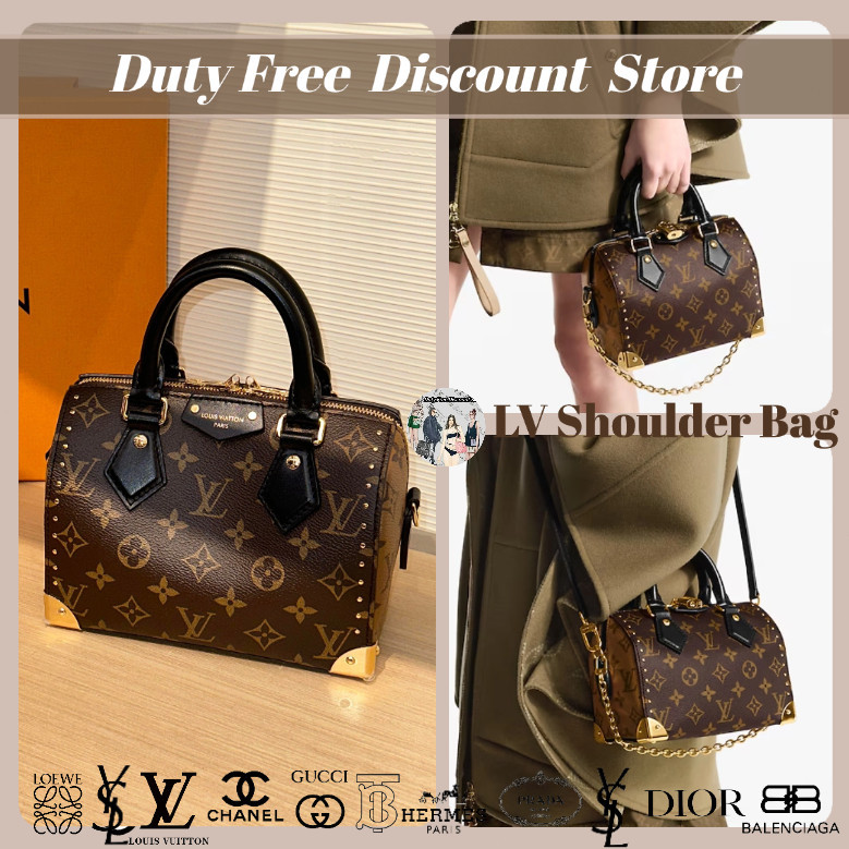 Tas Louis Vuitton louis vuitton pochette Speedy Trunk 20 tas (pegangan tangan / selempang miring / t