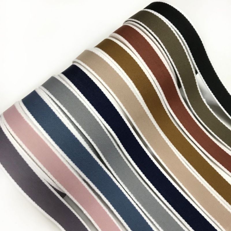 

1Yard - 2.5 cm | Pita Korea List Putih / Pita Kanvas / Pita Tebal List Putih