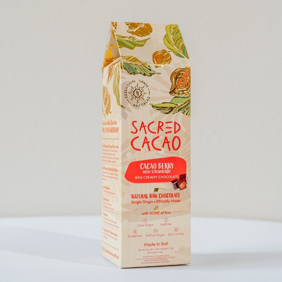 

Chocolate Coklat Sacred Cacao Berry Bali Raw Cacao