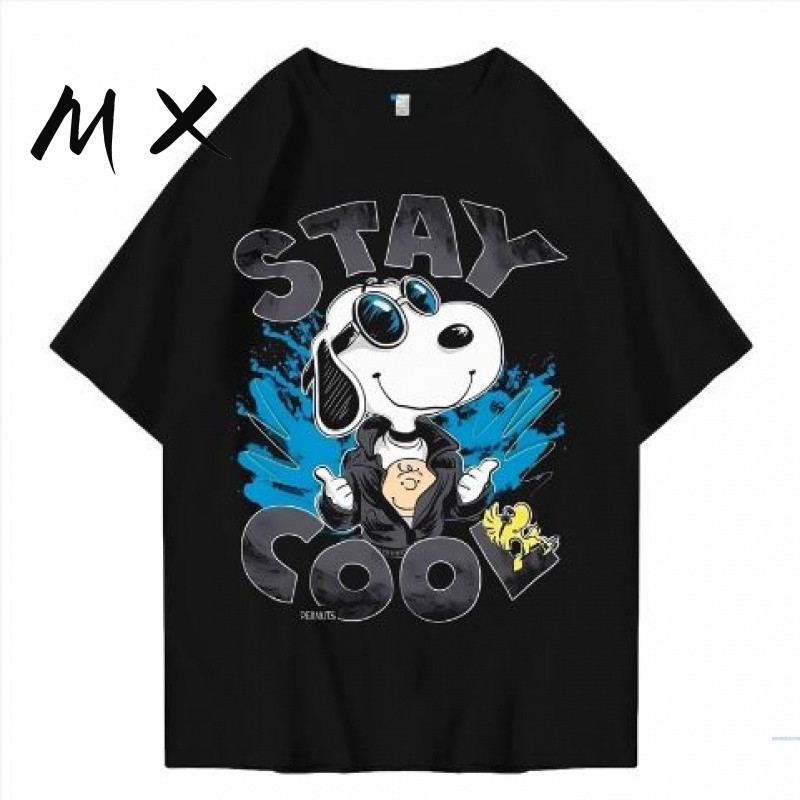 MX Kaos lengan pendek terbaru/Kaos kasual pria/Kaos kasual wanita/Baju longgar/Kebutuhan sehari-hari