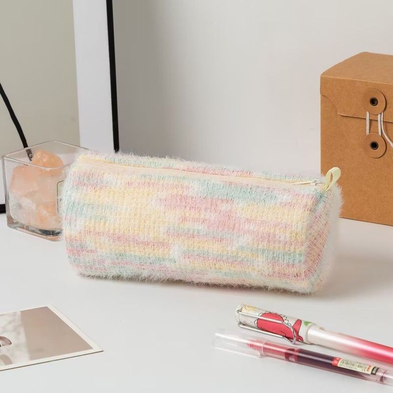 

Tas pena pelangi! Kotak pena mahasiswa yang besar!