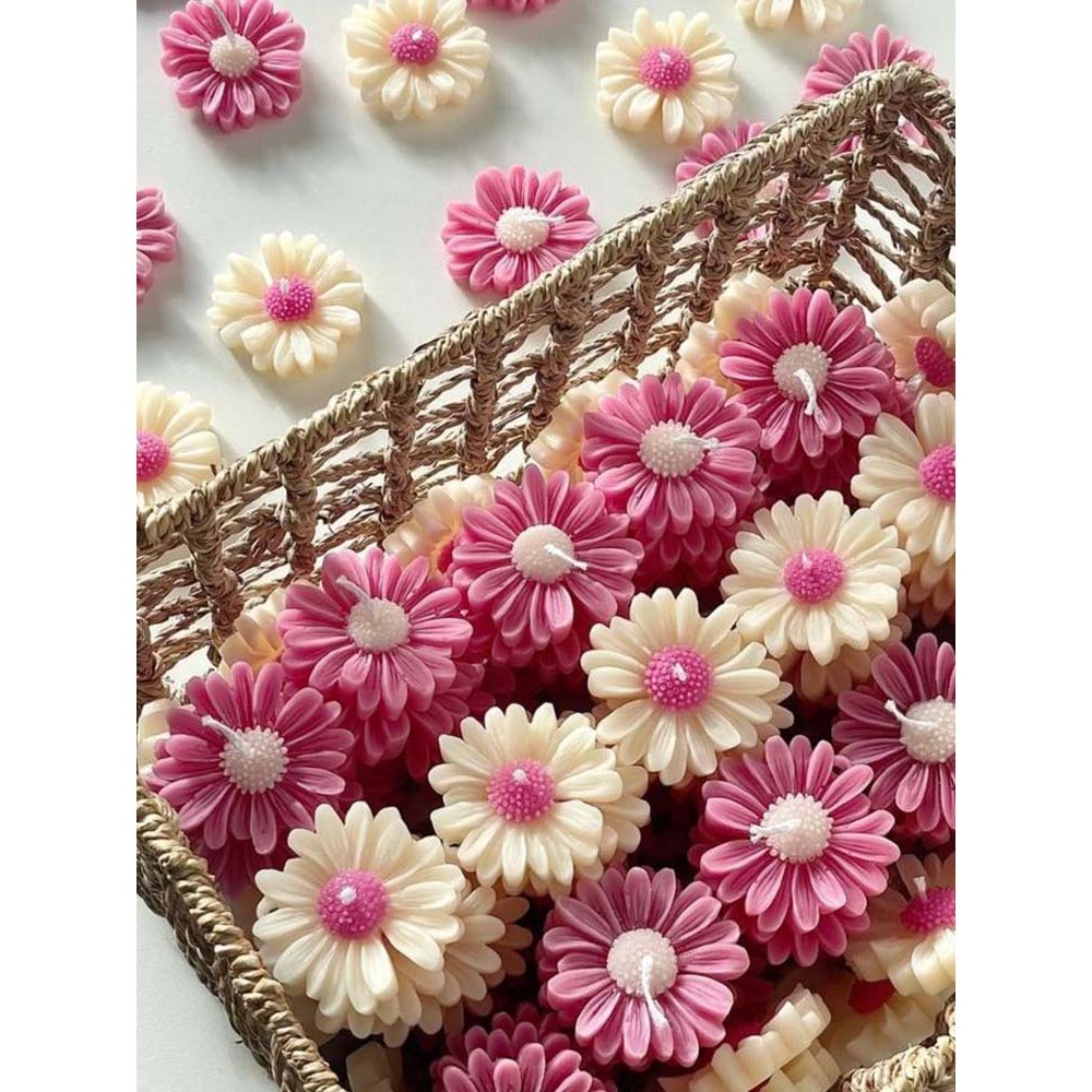 

1/2pcs Daisy Candle Silicone Candle Mold for Candle Making Kit DIY Flower Handmade Candle Mold