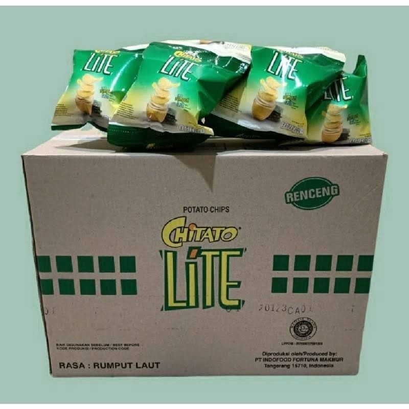 

Chitato Lite Rumput Laut Chiki Snack Kentang 14 Gr - 1 Dus / 60 Pcs