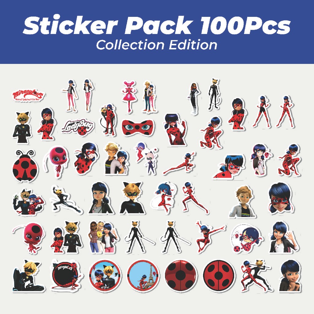 

Hot Stiker Ladybug/Ladybird Series 2 Lucu Anti Air Stikers Berperekat Waterproof Sticker Decal Buat Motor Helm Buku Journal Koper Casing HP Laptop Botol Minum