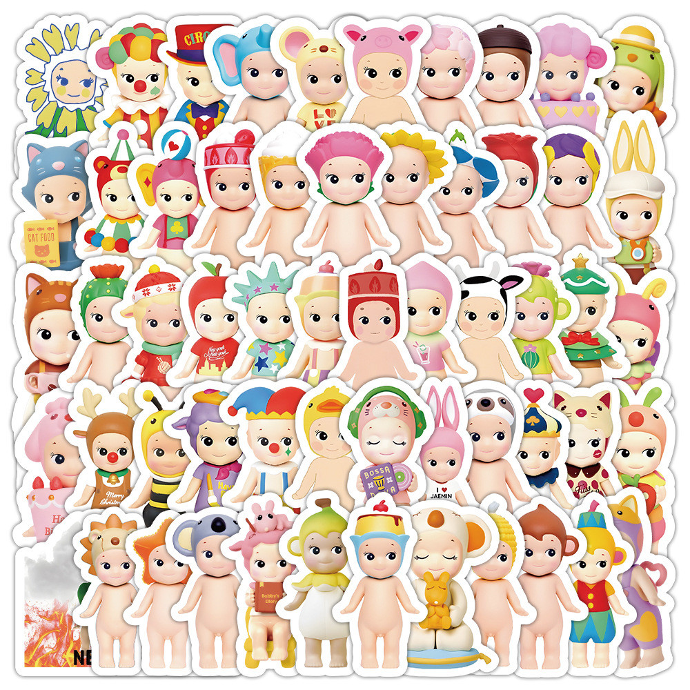 

10/30/50/100PCS Kawaii Sunny Angel Stickers Character Goods Cartoon Decals Toys DIY Notebook Stationery Phone Bike Kids Gifts
