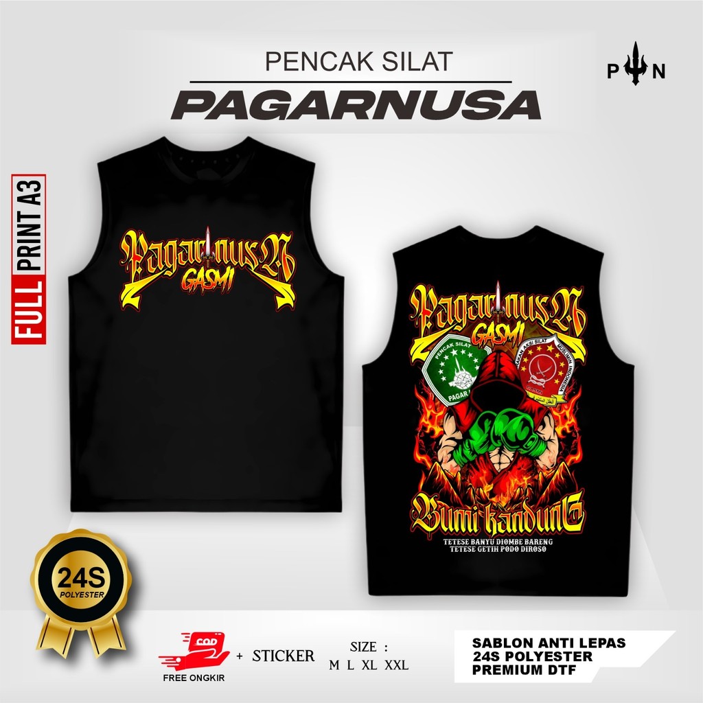 KAOS SINGLET PAGAR NUSA GASMI BUMI KANDUNG -  SINGLET PAGAR NUSA TERBARU - SINGLET PAGAR NUSA LAMBAN