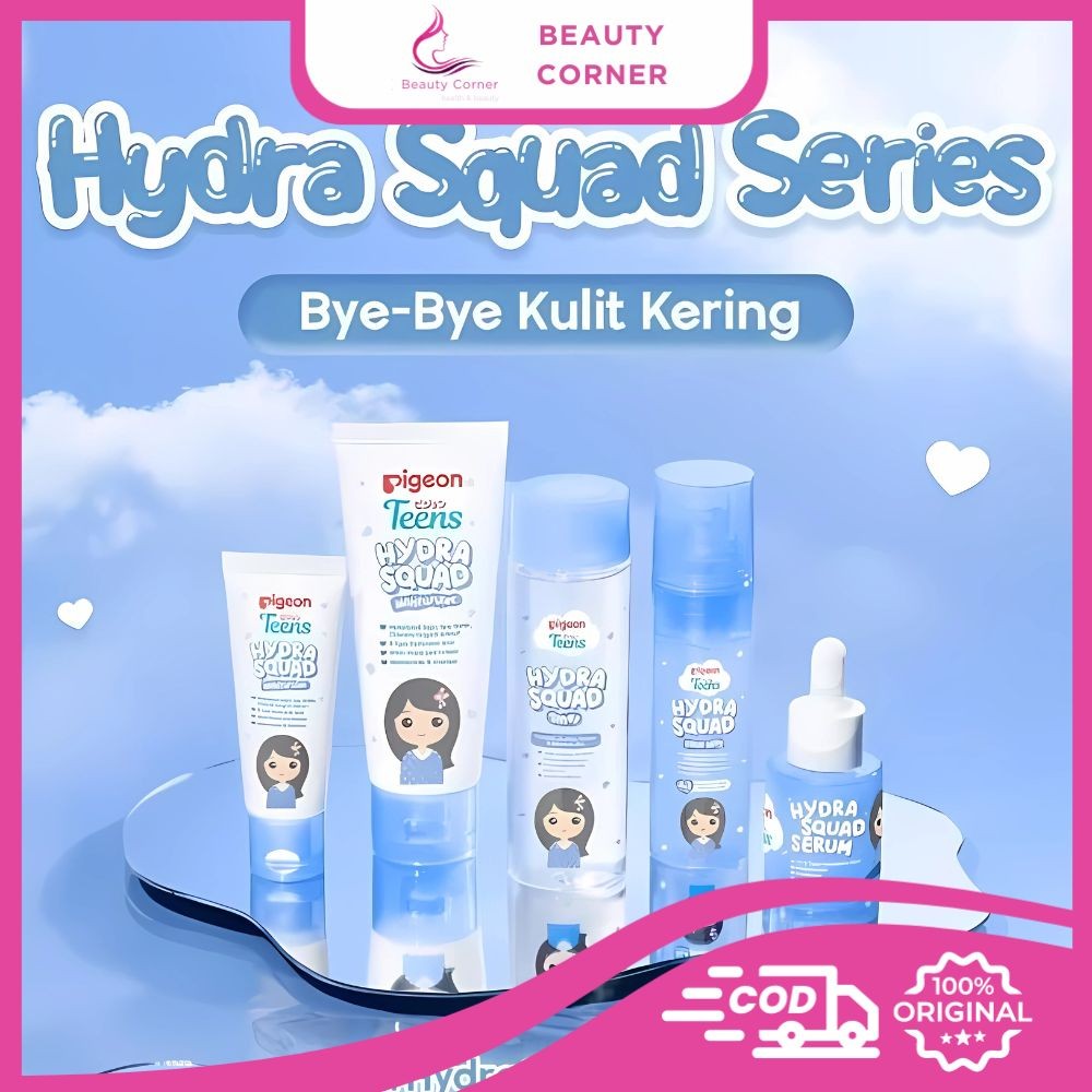 Paket Pigeon Teens Hydra Squad Series Complete Set | Skincare Remaja Ekstra Melembapkan Hyaluronic A