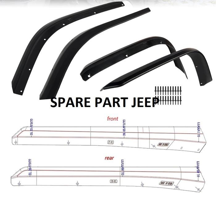 Talang Fender Extension Jeep Rubicon JL JT