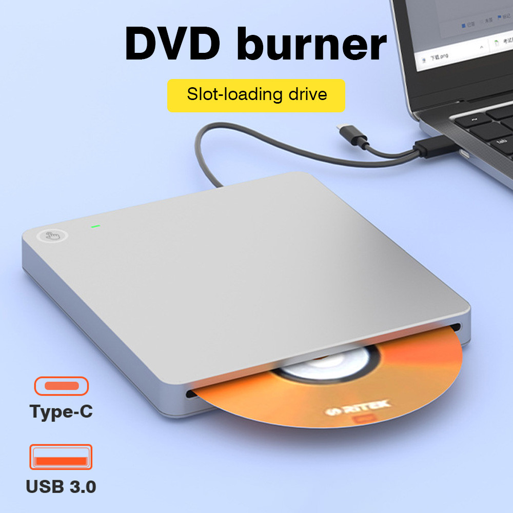 External USB 3.0 Blu-ray Burner CD-RW Drive BD-RE DVD-RW Burner Player 3D Video High-speed Reader Fo