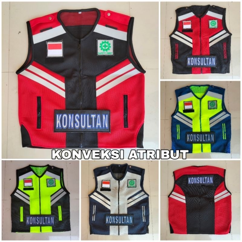 NEW PRODUK rompi konsultan pengawas proyek safety k3 TERLARIS