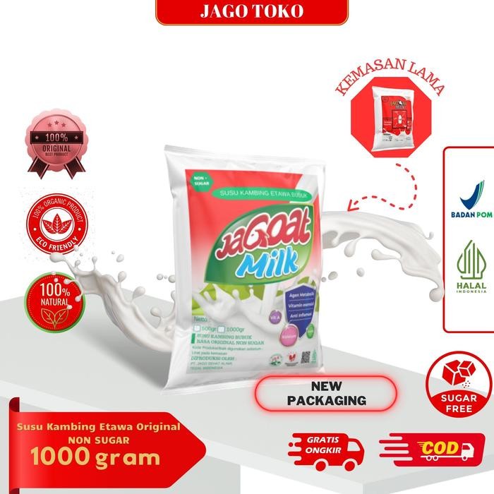 

Hot Produk Susu kambing etawa bubuk 1kg kemasan almunium foil - Non sugar, grade 1 Terbaik dan Terlaris