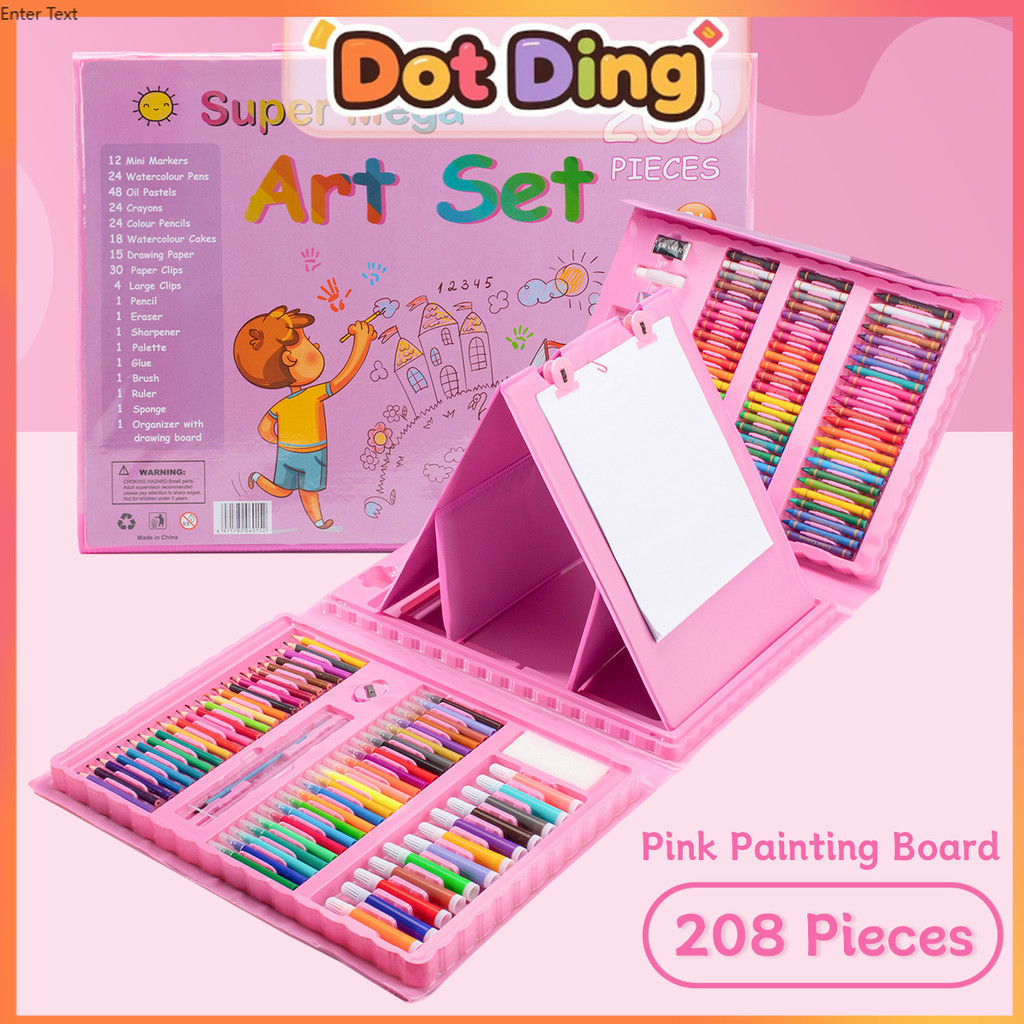 

[DOTDING]Watercolor 208 Warna - Cat Air Anak TK SD / Pena Lukis / Oil Pastel Crayon / Set Perlengkapan Sekolah / Hadiah Anak / Alat Menggambar