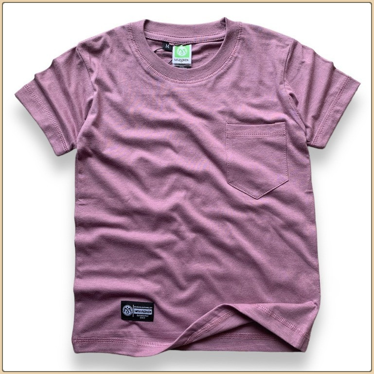 Mavadhen Kaos Polos Anak Laki laki Usia 1-12 Tahun Bahan Katun Combed 30s Premium,Ungu Lavender