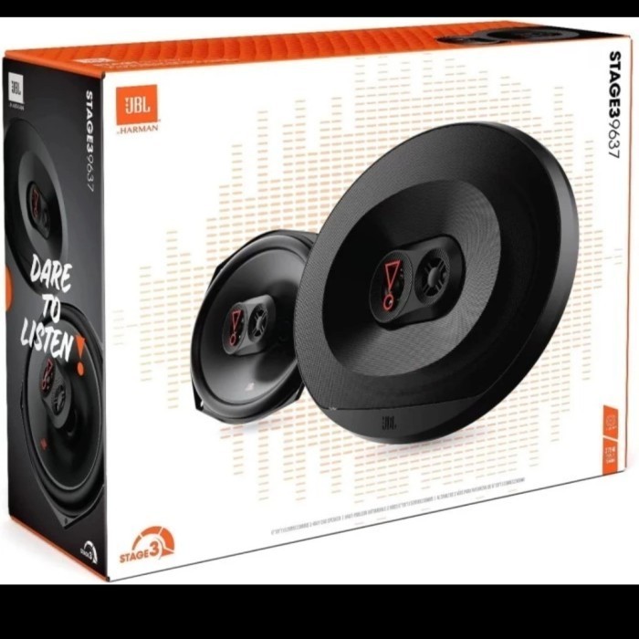 Speaker Coaxial 3-Way Oval JBL Stage 3 9637 6inch x 9 inch Audio Mobil