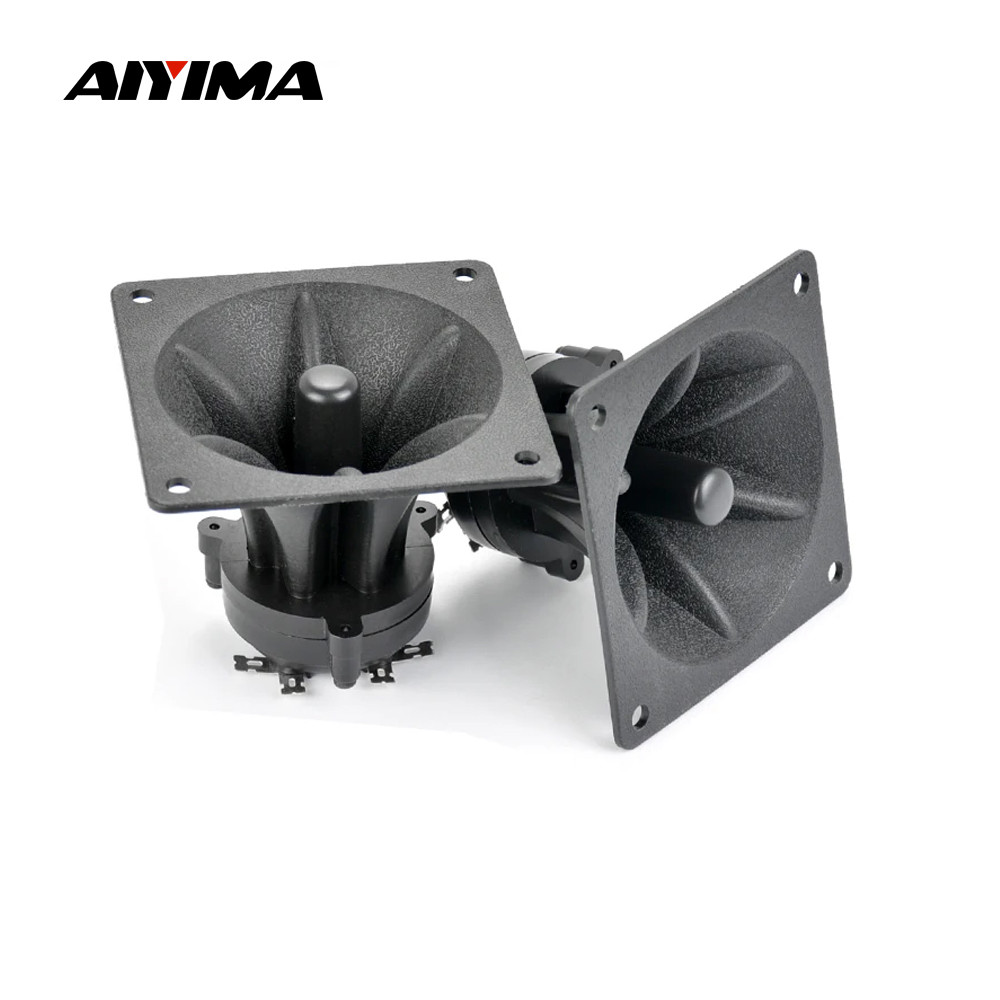 AIYIMA 2Pcs Tweeters 85MM Piezoelectric Tweeter Loudspeaker 150W Ceramic Buzzer Treble Square Audio 