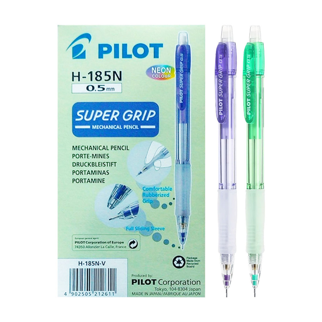 

Pensil Mekanik Pincil Mechanical PILOT H-185N 0.5mm Super Grip Neon H-185N Warna-Warni