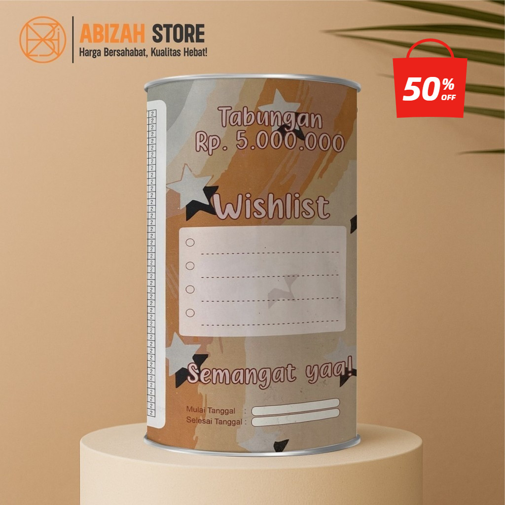 Promo Celengan Target Murah 2 RIBU TARGET 5 JUTA Jumbo Small Buka Tutup Permanen Tabungan Souvenir