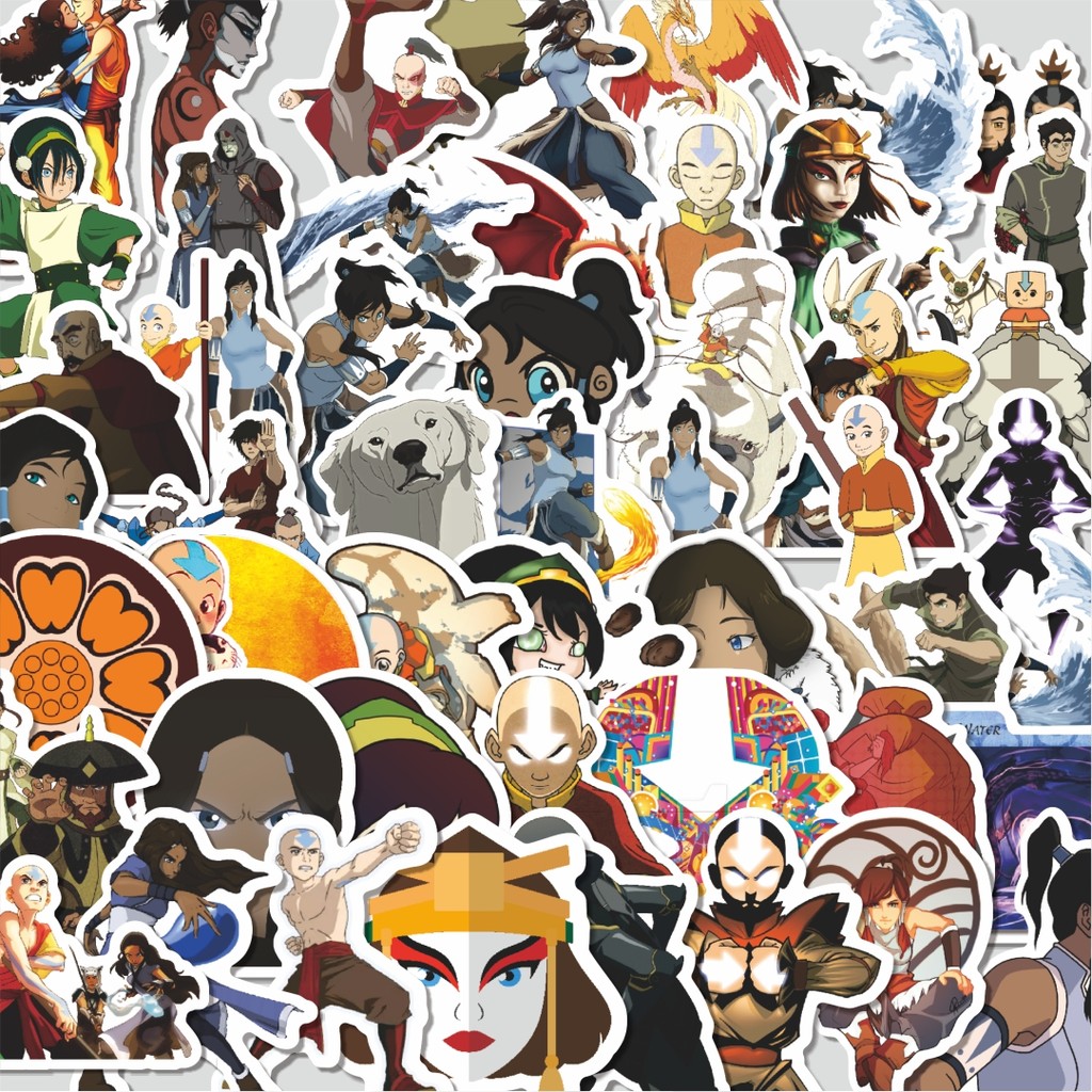 

Stiker Cutting Packtiker Nickelodeon Series Avatar Bender Character Mix 5 Isi 100Pcs Series Aesthetic Lucu Keren Untuk Koper Bahan Vynil