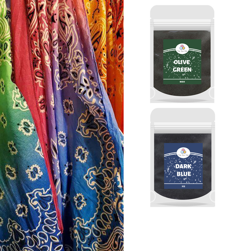 

10g Bubuk pewarna dingin anak-anak tanpa masak tie-dye set alat DIY siswa buatan tangan pewarna kain bantal syal pigmen