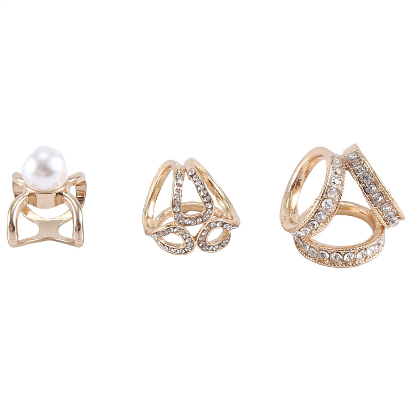 

A83F-3Pcs Pearl Floral Scarf Ring Clip Scarves Fastener Silk Scarf Buckle Brooch Wedding Jewelry Accessories