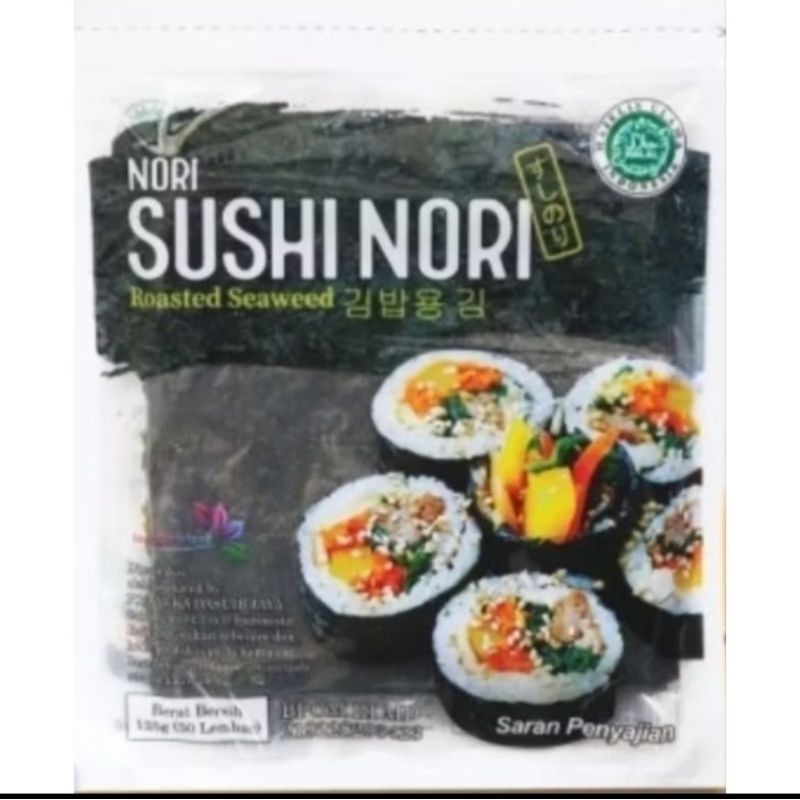 

Sushi Nori rumput laut 50 lembar/ Sushi Gimbab Java super food/sushi