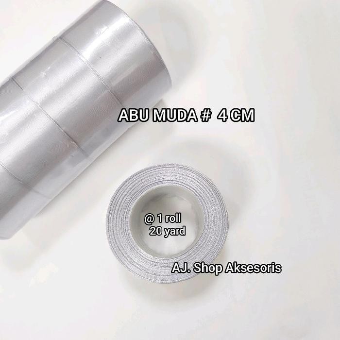 

TERLARIS!! Pita satin , pita kado, pita ribon lebar 4 cm / .1 1/2 inch - ABUMD#4CM