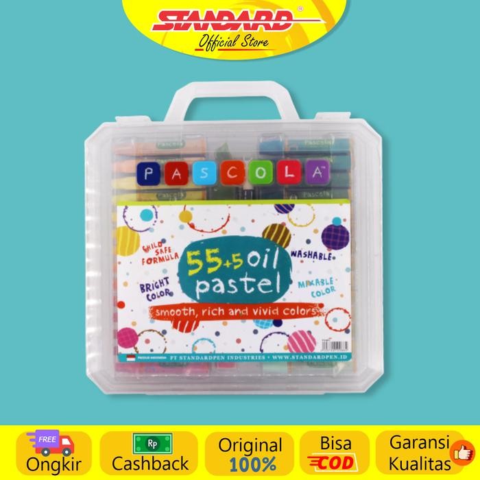 

Standard - Pascola Oil Pastel 60 / Set ( Crayon / Pewarna / Coloring ) - Set 55 + 5
