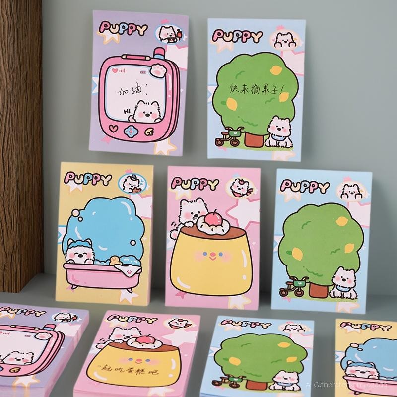 

COD STICKY NOTES MOTIF ANAK ANJING / NOTES TEMPEL BENTUK ANIMAL MENGGEMASKAN