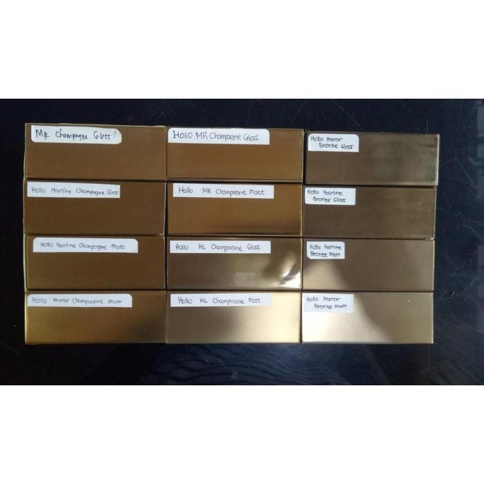 Sampel Hollow 4x4cm Stainless Cat Gold, Rose Gold, Bronze, Champagne