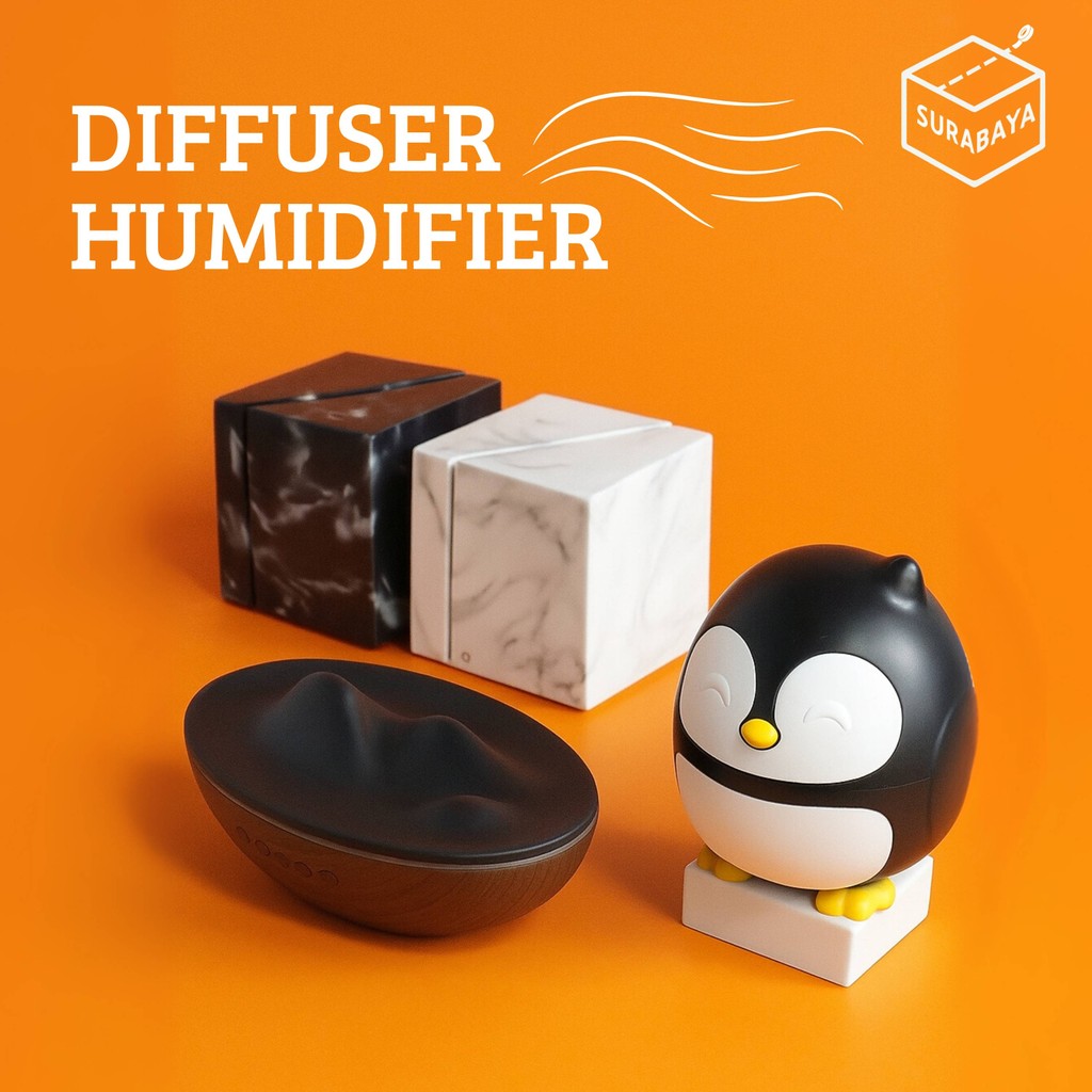 Difuser Humidifier Air Purifier Young Lampu Tidur Living Oil EO DiffuserAromatherapy Candle