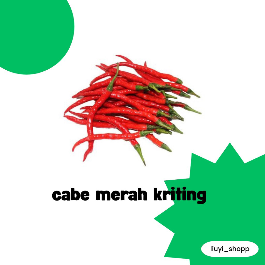 

Paket cabe merah kriting fress 150 gramm (termurah)