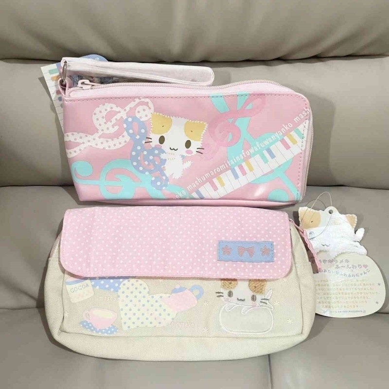 

New Kawaii Masyumaro Fuwa Nyanko Cat Pencil Case For School Cute Pencil Pouch Storage Organizer Makeup Bag Cosmetic Bags Gifts