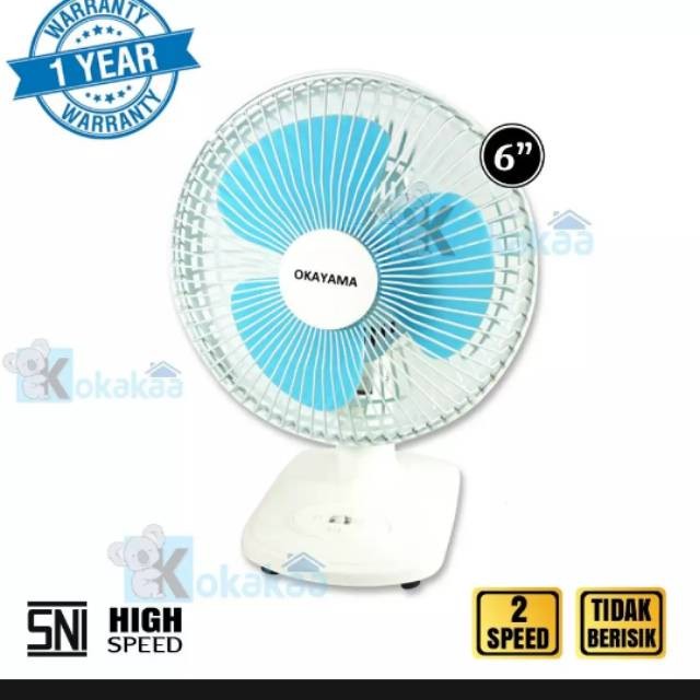 KIPAS ANGIN DUDUK OKAYAMA 6"