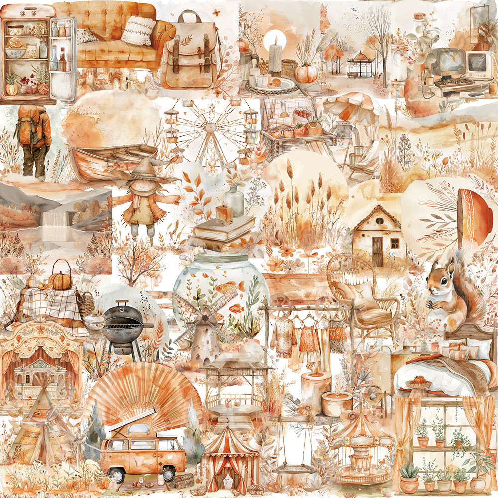 

50 adet karikatür suluboya klip sanat çıkartmaları estetik etiket dizüstü telefon için bagaj su şişesi bisiklet araba PET çıkartmaları