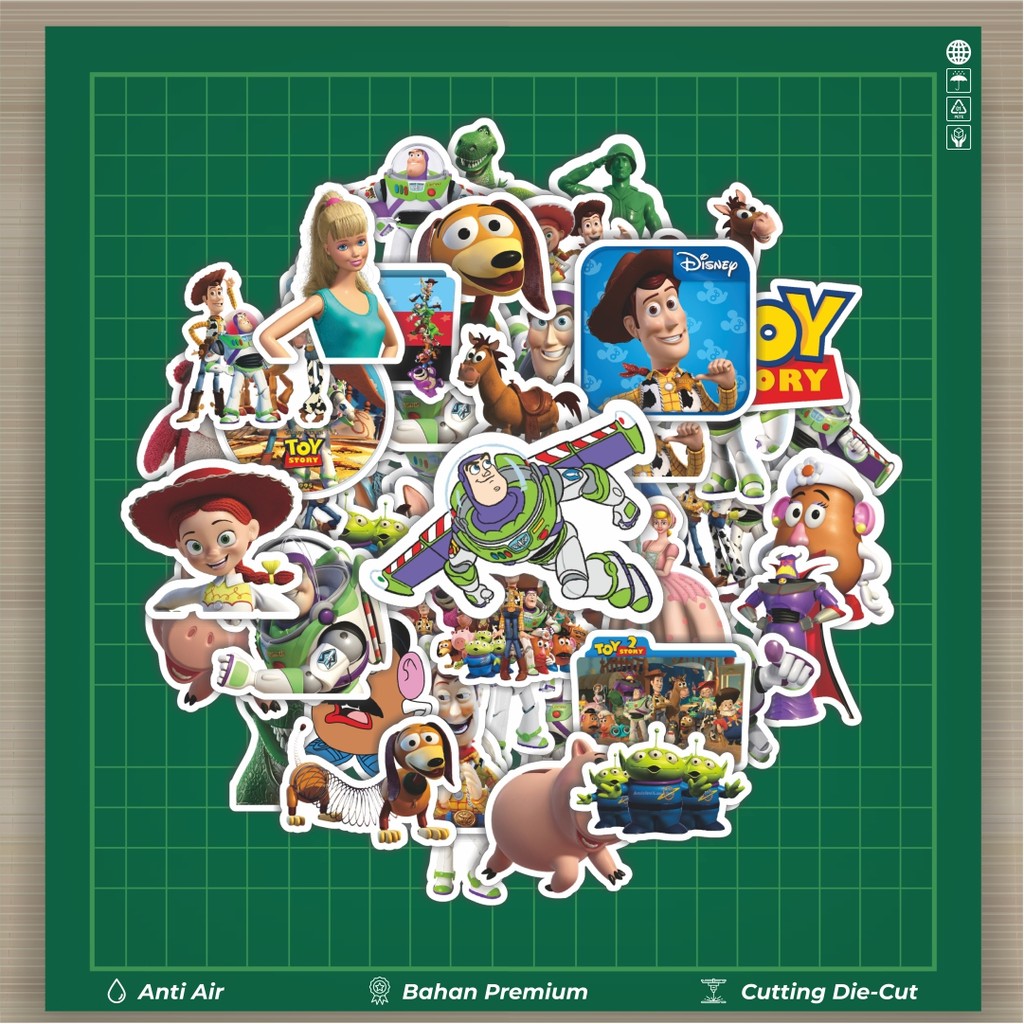 

HOT 50 PCS STIKER Stiker Disney Series Toy Story Character Mix Stiker Fashion Cars Decal Dingin Kartu Album Custom Vinyl Anti Air- Sticker Aesthetic Buku Journal Koper Casing HP Tablet Laptop Helm Motor Botol Minum