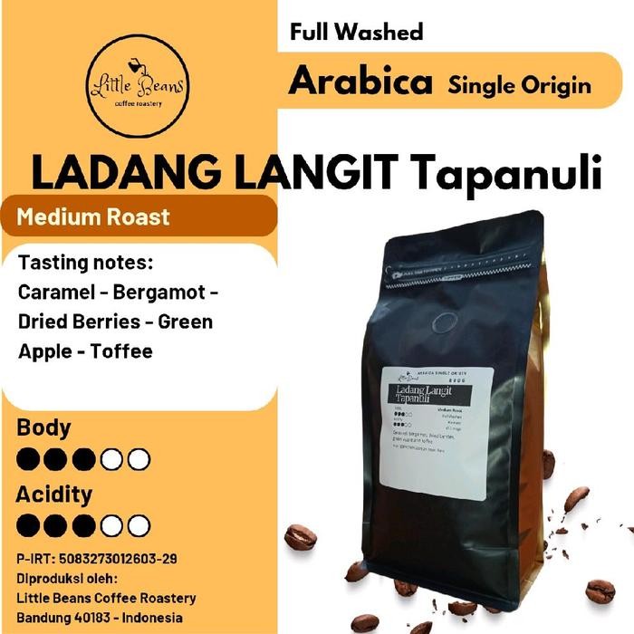 

Kopi Arabica/Arabika Ladang Langit Tapanuli 800gr/400gr/200gr Biji/Bubuk - 200gr, Biji