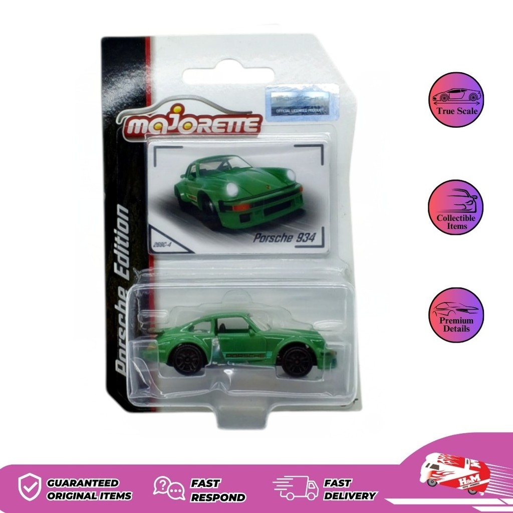 Majorette Porsche Edidion Porsche 934 Hijau