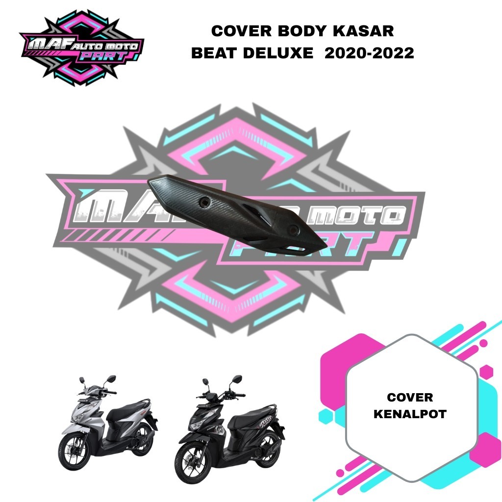 Pelindung Tutup Knalpot Honda Beat Street 2020 2021 2022 2023 / Body Kasar Beat