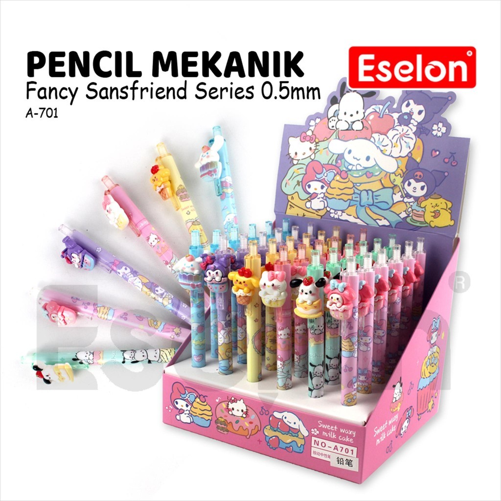 

♚1buah Pensil Mekanik Fancy 0.5 /1buah Pensil Mekanik A-701 Sansfriends♚